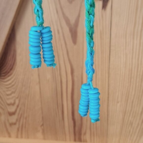 Hand Crafted Crochet Cotton Back Pack Bag Purse Tote - Picture 9 of 16